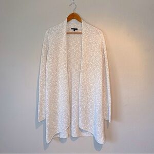 Eileen Fisher Cream Open Front Cardigan